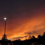 Fiery sunset (Canon PowerShot SX120 IS)
