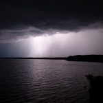 Lightning over Jordan Lake