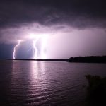 Lightning over Jordan Lake